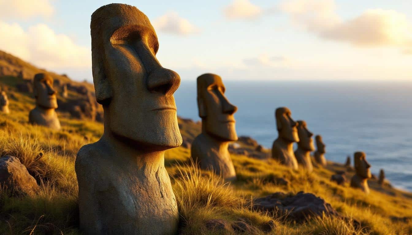découvrez l'île de pâques, ses mystères fascinants, l'histoire des moaï et les lieux incontournables à visiter pour une expérience inoubliable.
