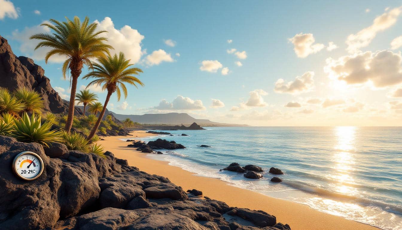 découvrez les prévisions météo pour lanzarote en décembre 2026, avec les températures moyennes et les conditions climatiques pour bien préparer votre séjour.