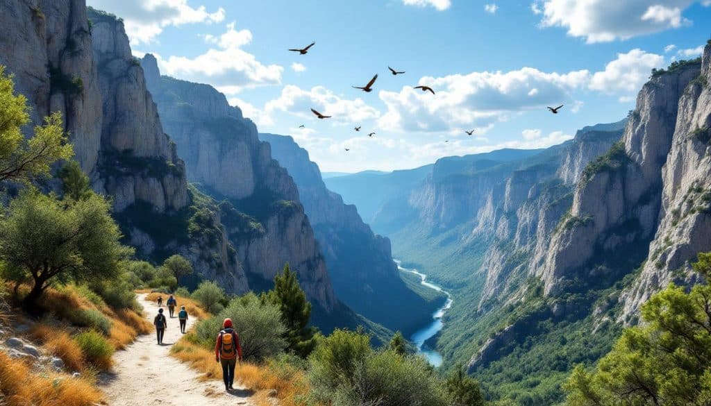 découvrez le belvédère des vautours dans les gorges du verdon, un site exceptionnel pour l'observation des vautours et la randonnée au cœur d'un paysage naturel spectaculaire.