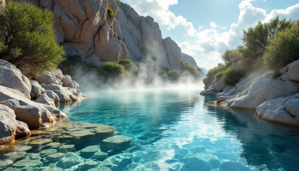 découvrez les sources thermales du bain de guitera en corse du sud, un lieu unique où détente et bienfaits naturels se rencontrent pour votre bien-être.