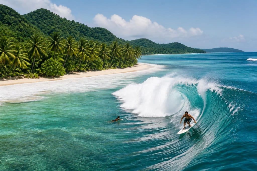 explorez les îles de siargao aux philippines, un paradis pour les amateurs de surf, de nature et d'aventure. découvrez des plages immaculées, des spots de surf légendaires et une biodiversité exceptionnelle.