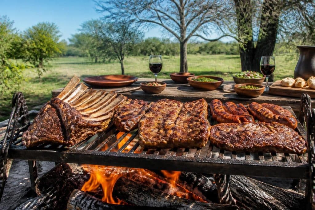 découvrez l'art authentique de l'asado argentin, un barbecue traditionnel mettant à l'honneur des viandes d'exception pour une expérience culinaire unique.